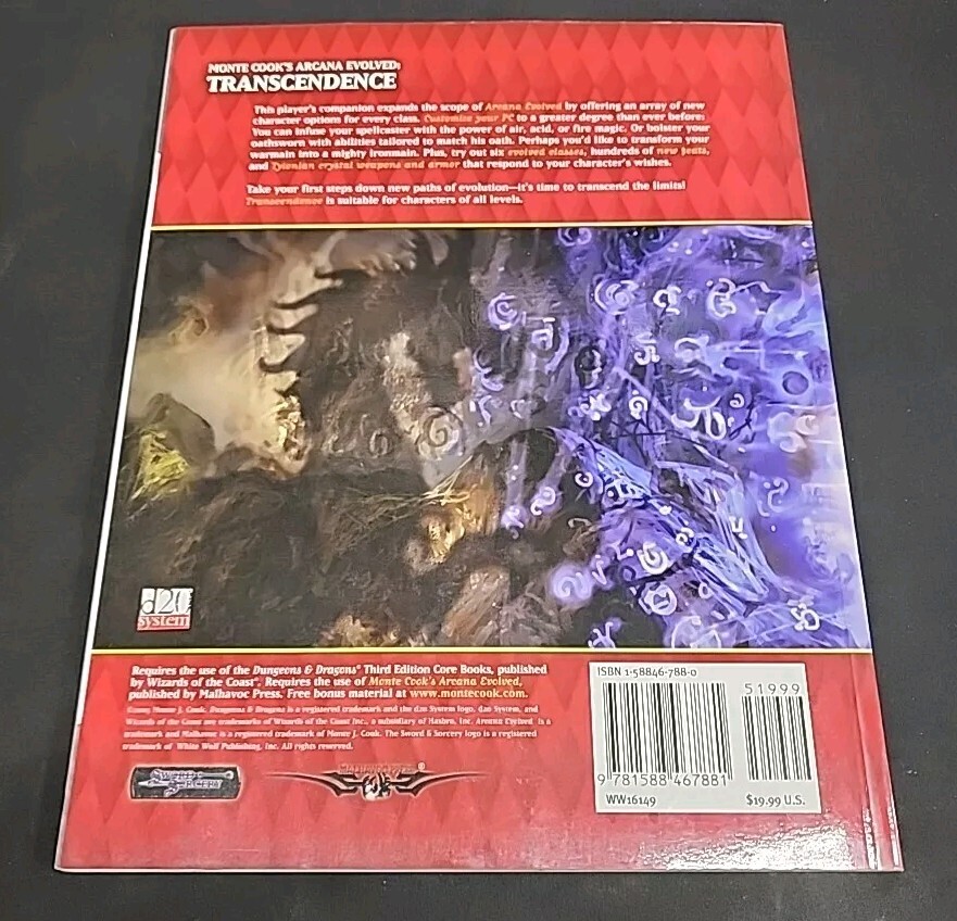 Arcana Evolved: Transcendence (Player's Companion: Dungeons Dragons D20 System)