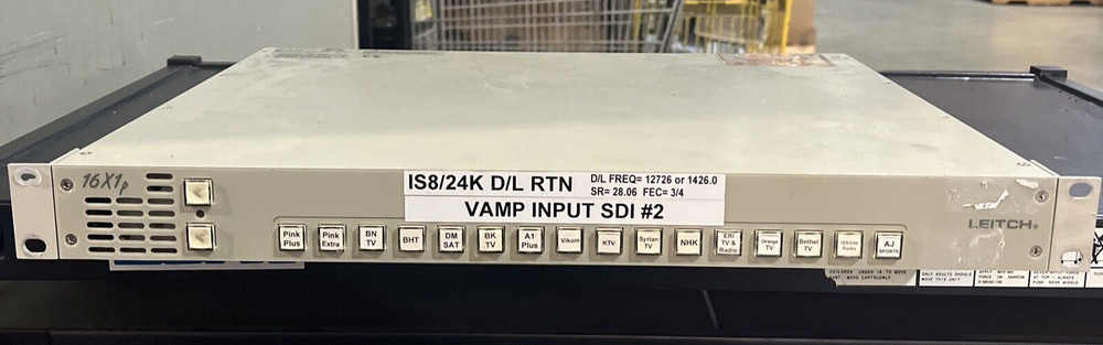 LEITCH RCP ROUTING CONTROL PANEL