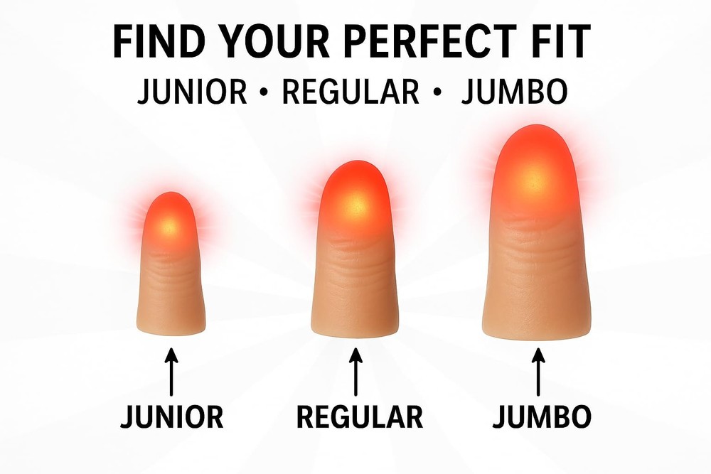 D'lite Magic Thumb Lightup Trick Set / 2 Original Regular, Regular Red