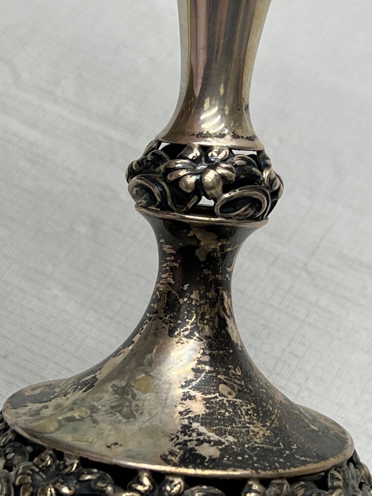 Vintage Sterling Silver Candlesticks Marked sterling