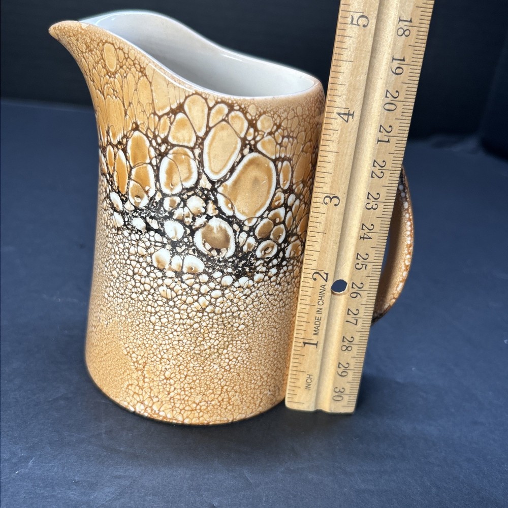 Czechoslovakia Pottery Mini Pitcher Creamer 4 1/2”