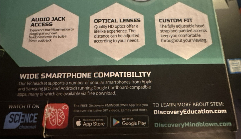 Discovery Mindblown Virtual Reality Headset