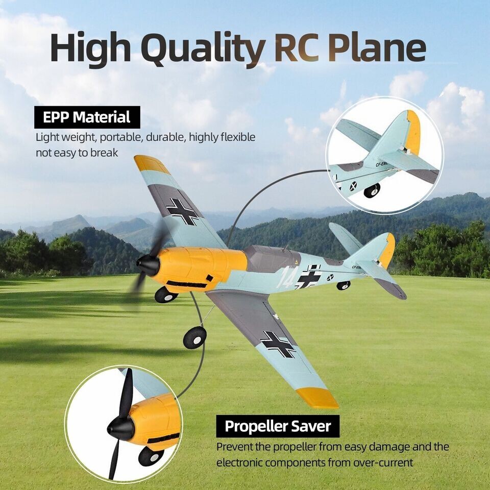 IRONQUAD BF 109 Micro Warbirds RTF RC Airplane ( 450mm )