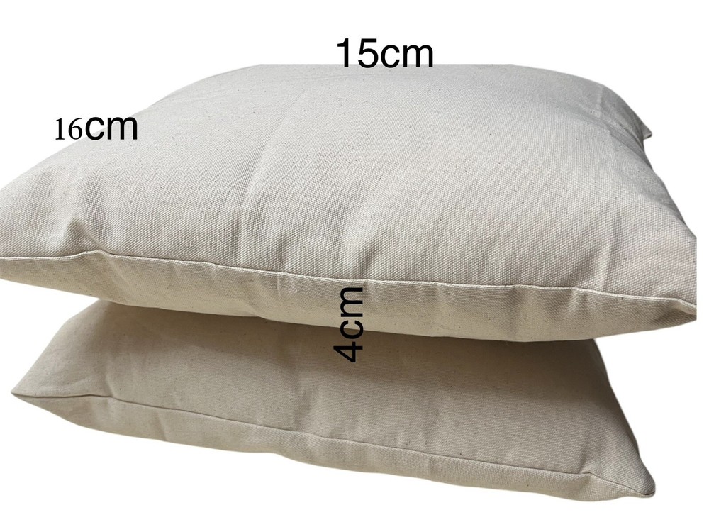 cushions with deer embroidery on canvas material