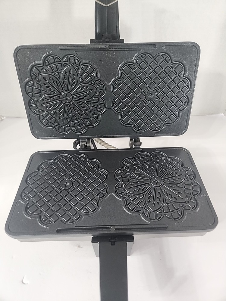 MasterChef Pizzelle Maker Non-Stick Electric Cookie Baker Press Gordon Ramsay