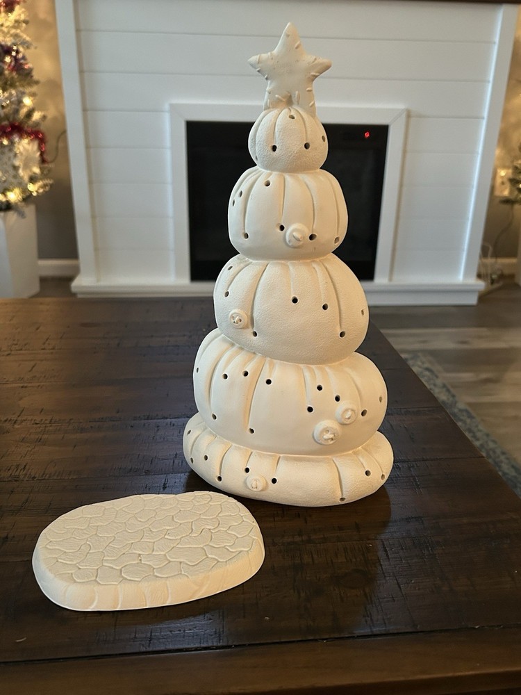 ceramic bisque christmas tree, Battery Light