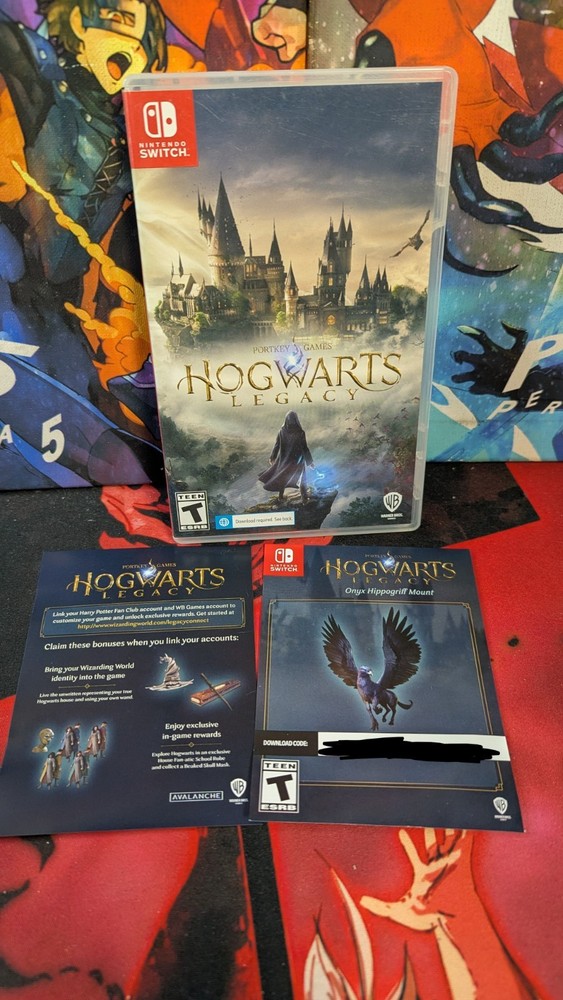 Hogwarts Legacy Nintendo Switch Case & Code Only NO GAME Unused Hippogriff Code