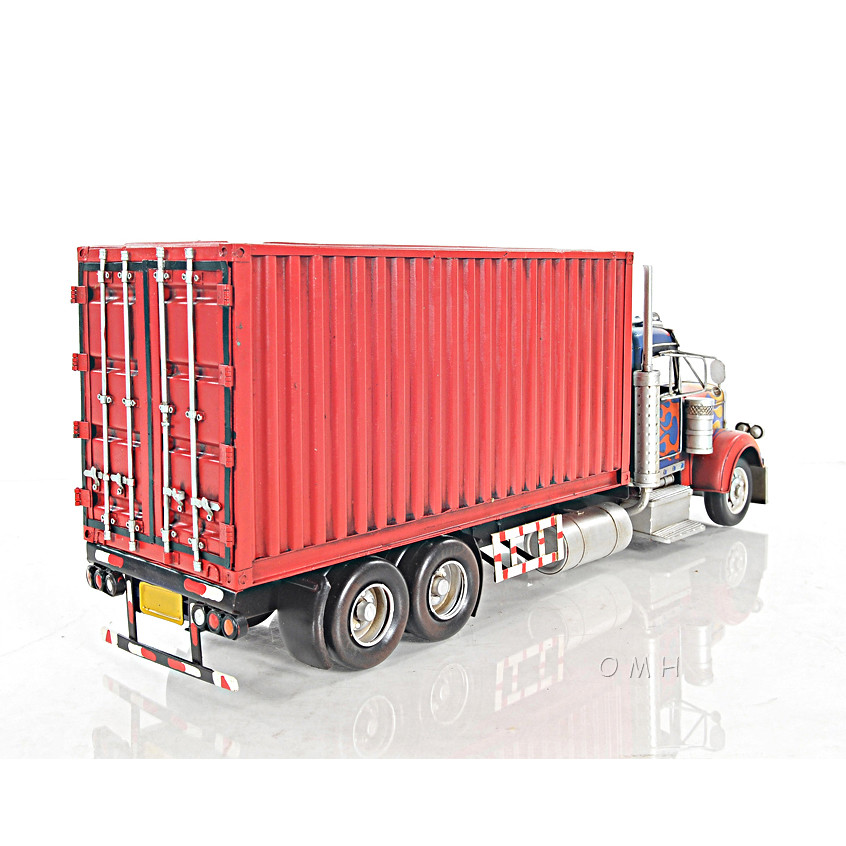 Rectangular Tissue Holder 10 Wheeler Box Container Truck 19.5" Scale Metal Model