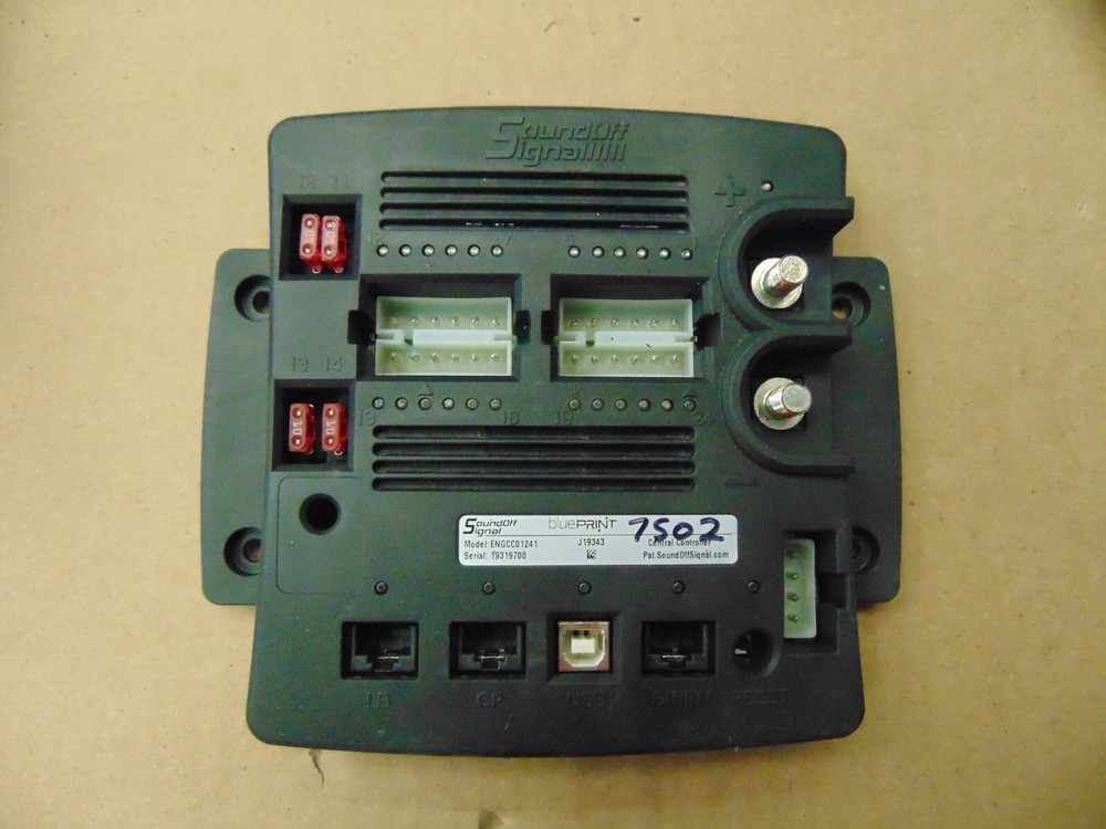 SOUND OFF SIGNAL MODEL ENGC01243 CENTRAL CONTROLLER #7502