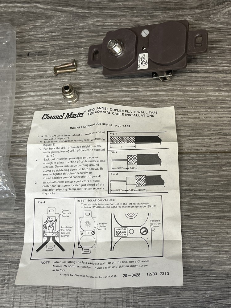 Channel Master 82 Channel Duplex Plate