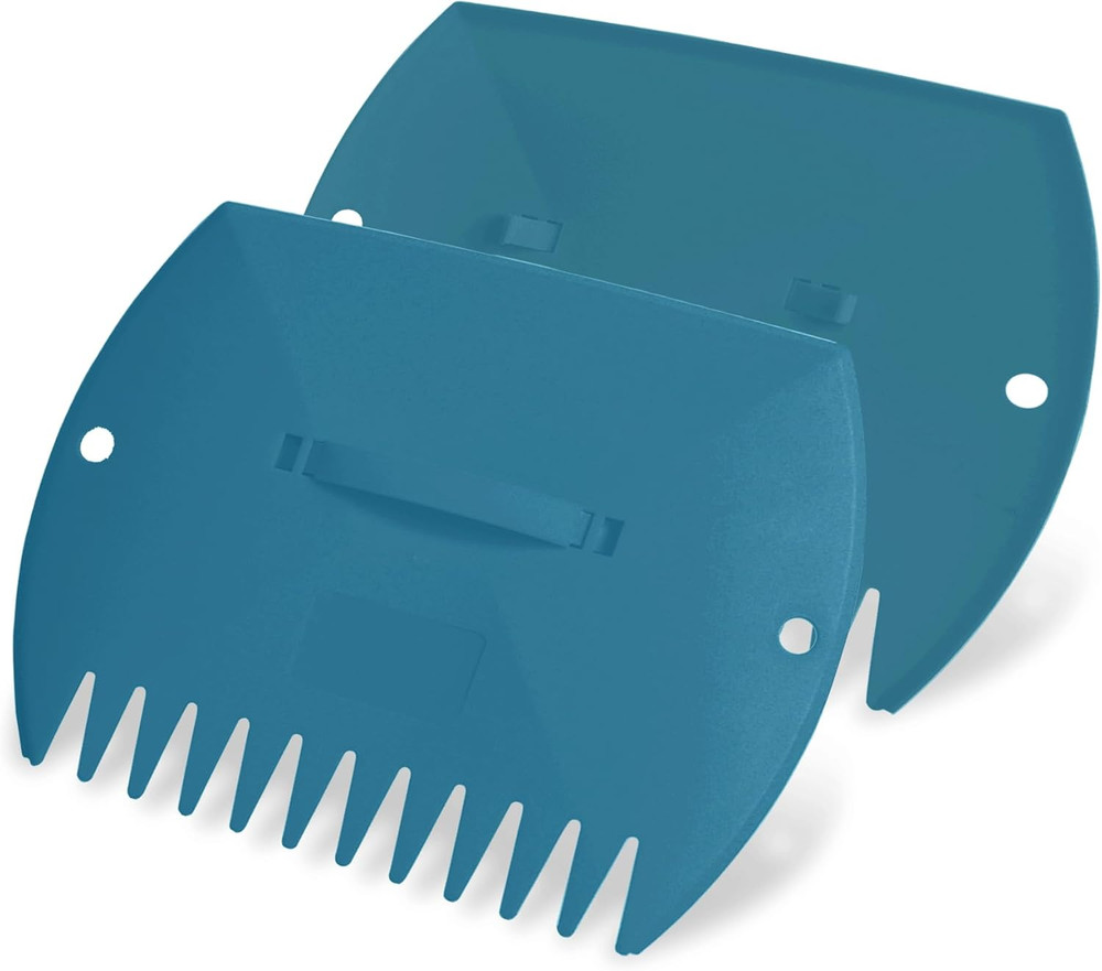 Leaf Scoops Hand Rakes, Large Leaf Grabbers for Yard Work and Garden Use, Clear