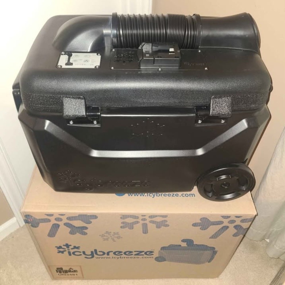 IcyBreeze Platinum Pro Portable Air Conditioner And Cooler-Midnight Black- New!!