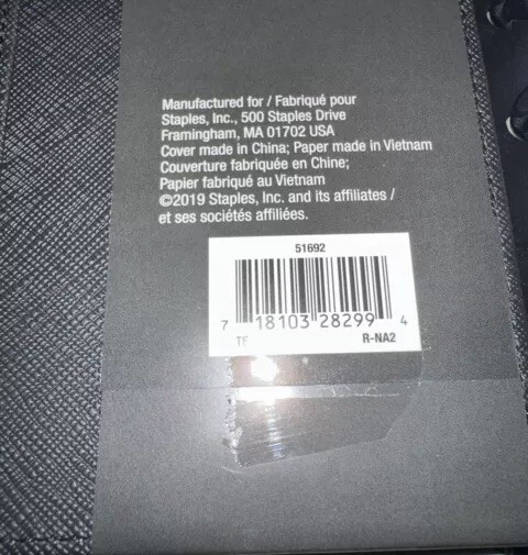 My OfficeInnovations ARC Customizable Notebook 8-1/2" x 11" 60 Sheets Black New.