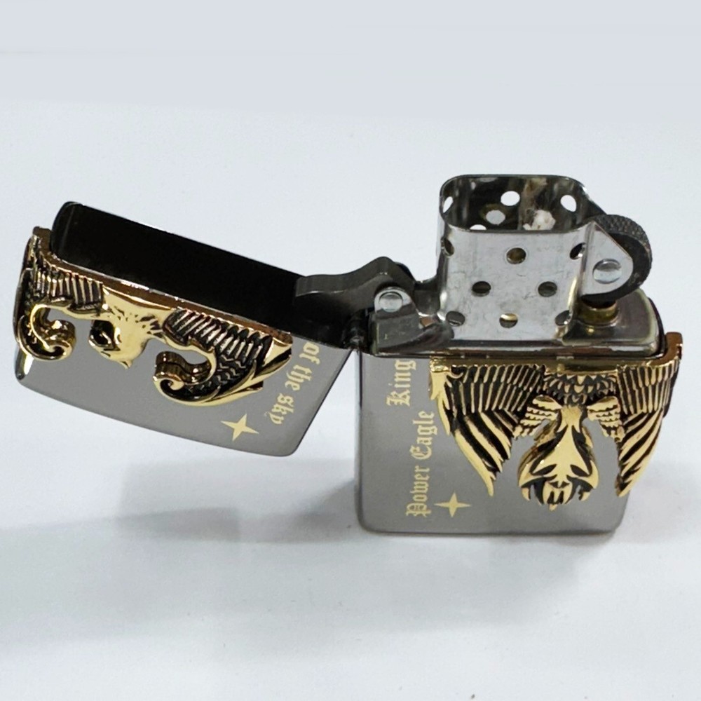 Zippo Lighter Korea Design Power Eagle Emb Bk 📌 Genuine Windproof Engraved