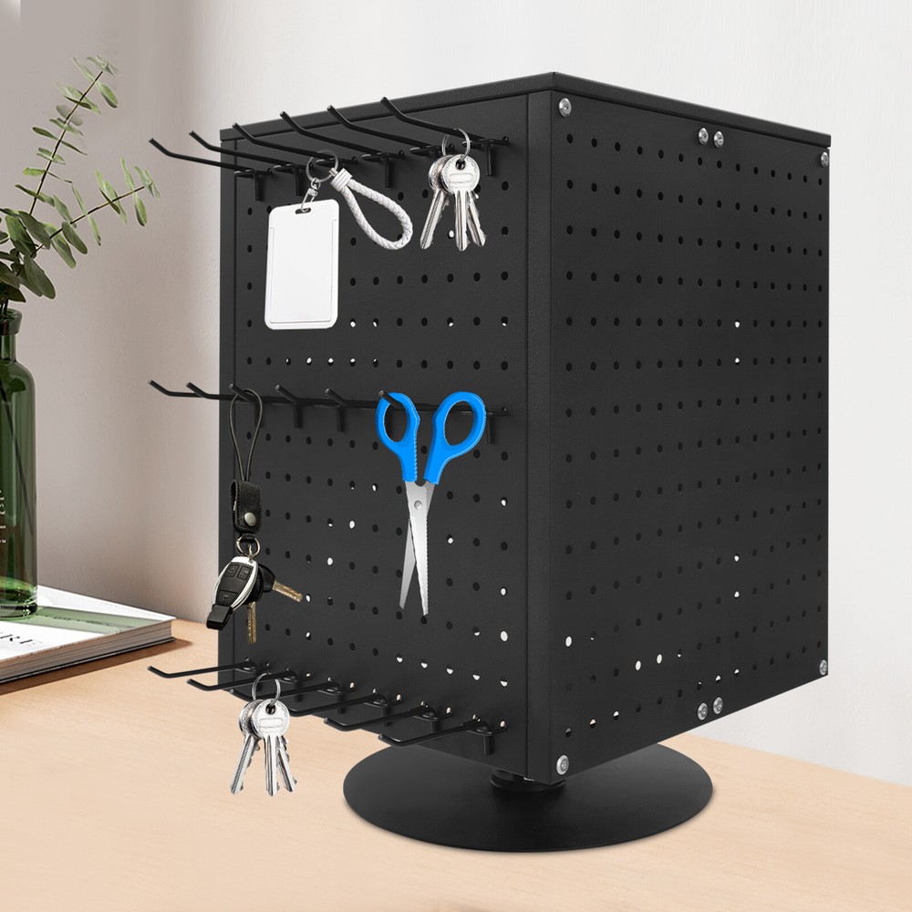 Pegboard Rotating Display Stand 4 Sided Spinning Peg Board Display Peg Board USA