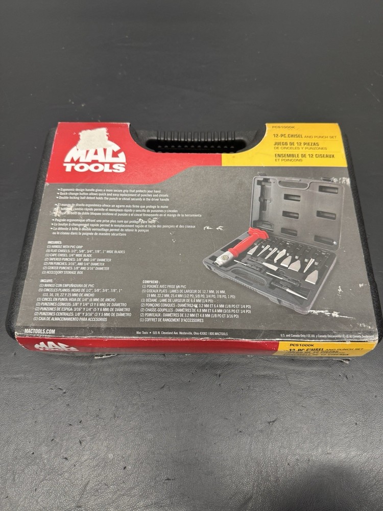 Mac Tools 12 Pc Chisel & Punch Set