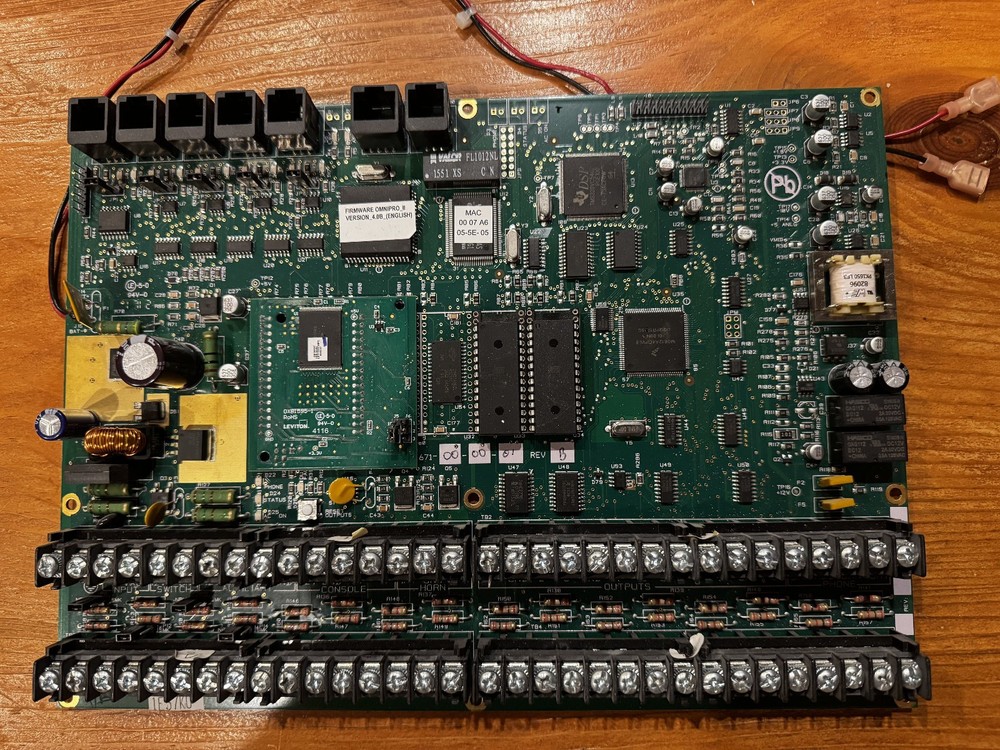 HAI Leviton OmniPro II 20A01 Controller Board Firmware 4.0B Working System Pull