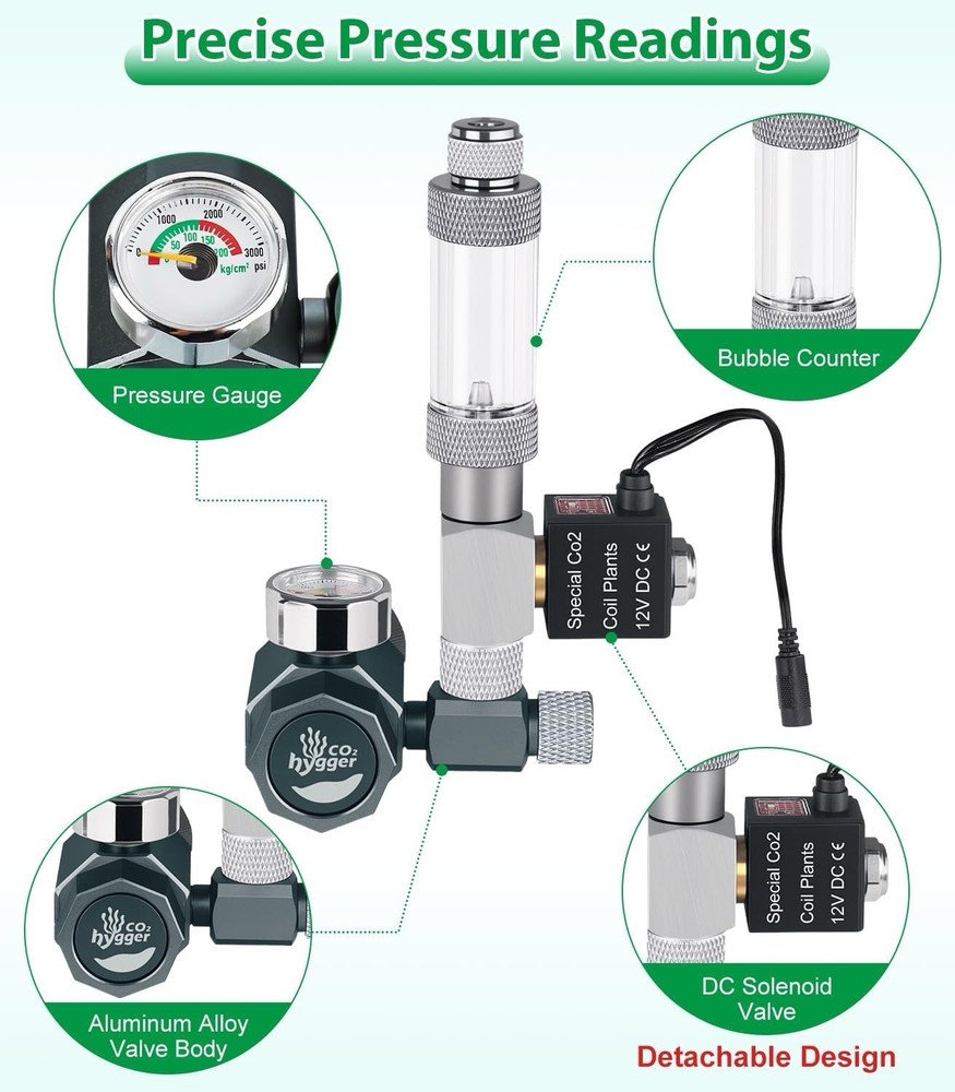 Aquarium Co2 Regulator, Mini CO₂ System