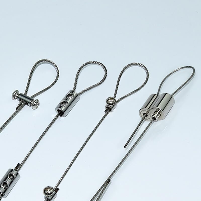 6 Pcs Adjustable Wire Rope Clips for 1.5-2mm Wire Cable Wire Rope Clamp