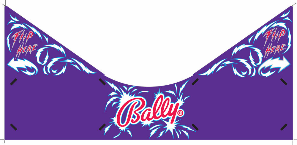 Bally Cirqus Voltaire Pinball Machine Apron Decal Set
