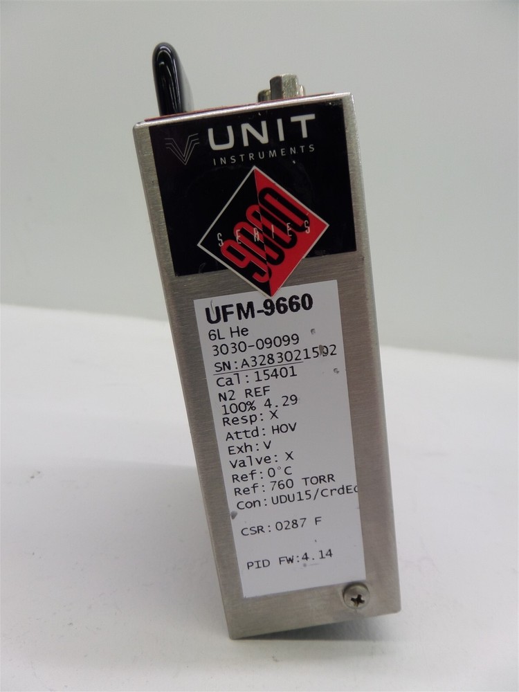 Unit Instruments UFM-9660 9000 Series Mass Flow Controller - 6L He