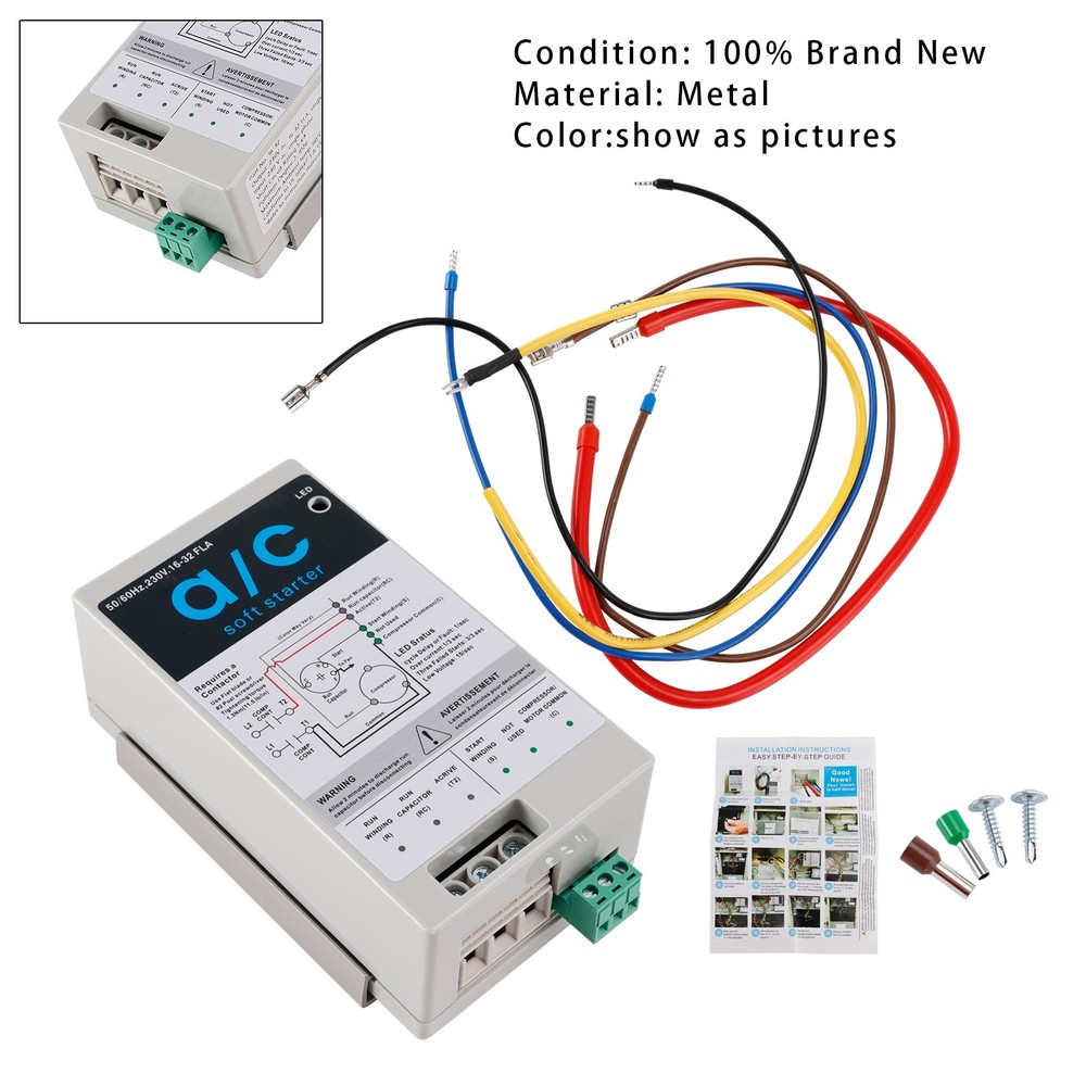 AC Soft Starter Reverse Motor Protection (16-32A + Install Kit