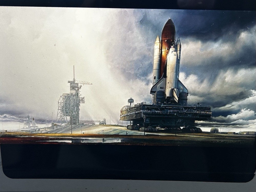 1983 NASA KSC Space Shuttle Orbiter Art Program Presentation Transparency