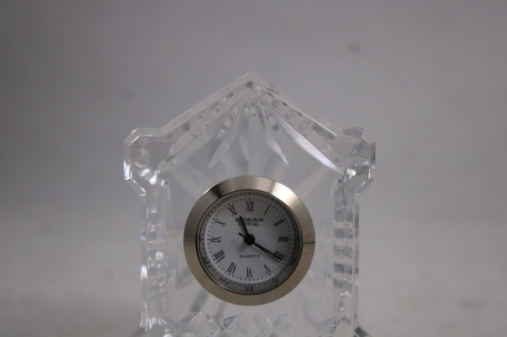 Edinburgh Crystal Mini Clock - Bedside