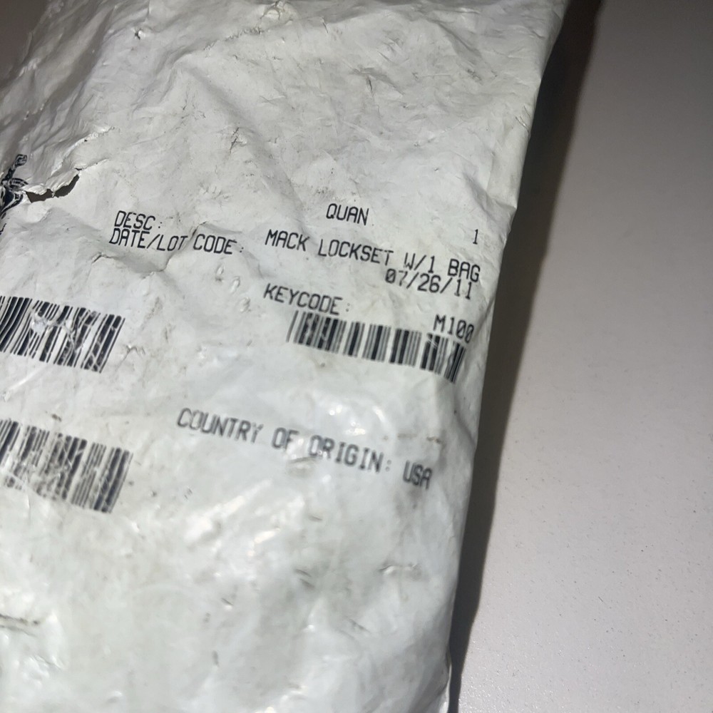 Mack Lock Set, 34RC3131M3 4 Pack Storage Locks