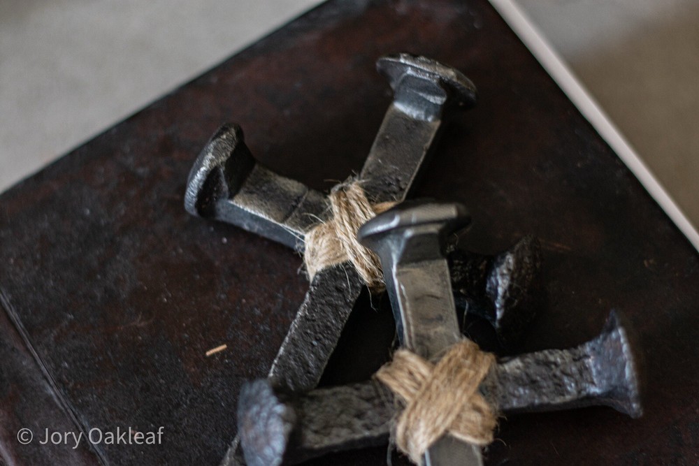 Handmade Rustic Railroad Spike Cross