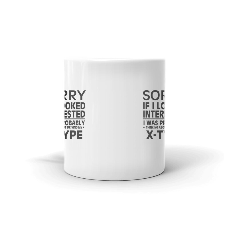Thinking About Driving My X-Type Tea Coffee Ceramic Mug Office Work Cup