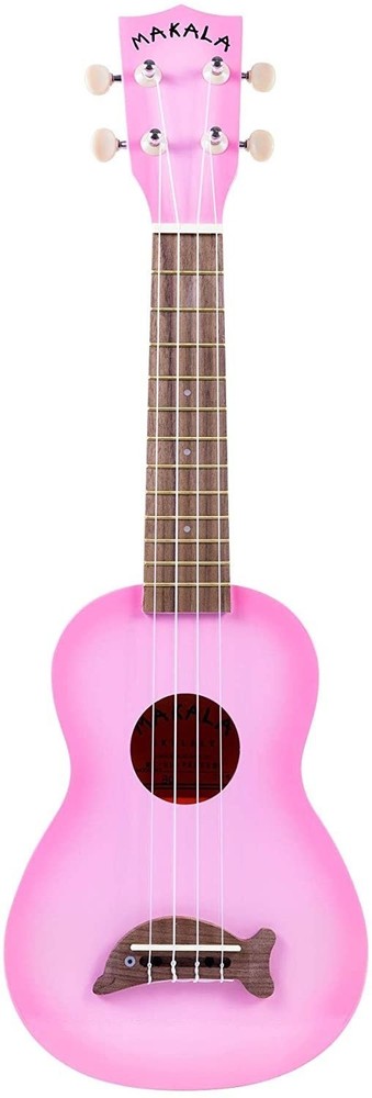 Kala Soprano Dolphin Ukulele - Pink Burst