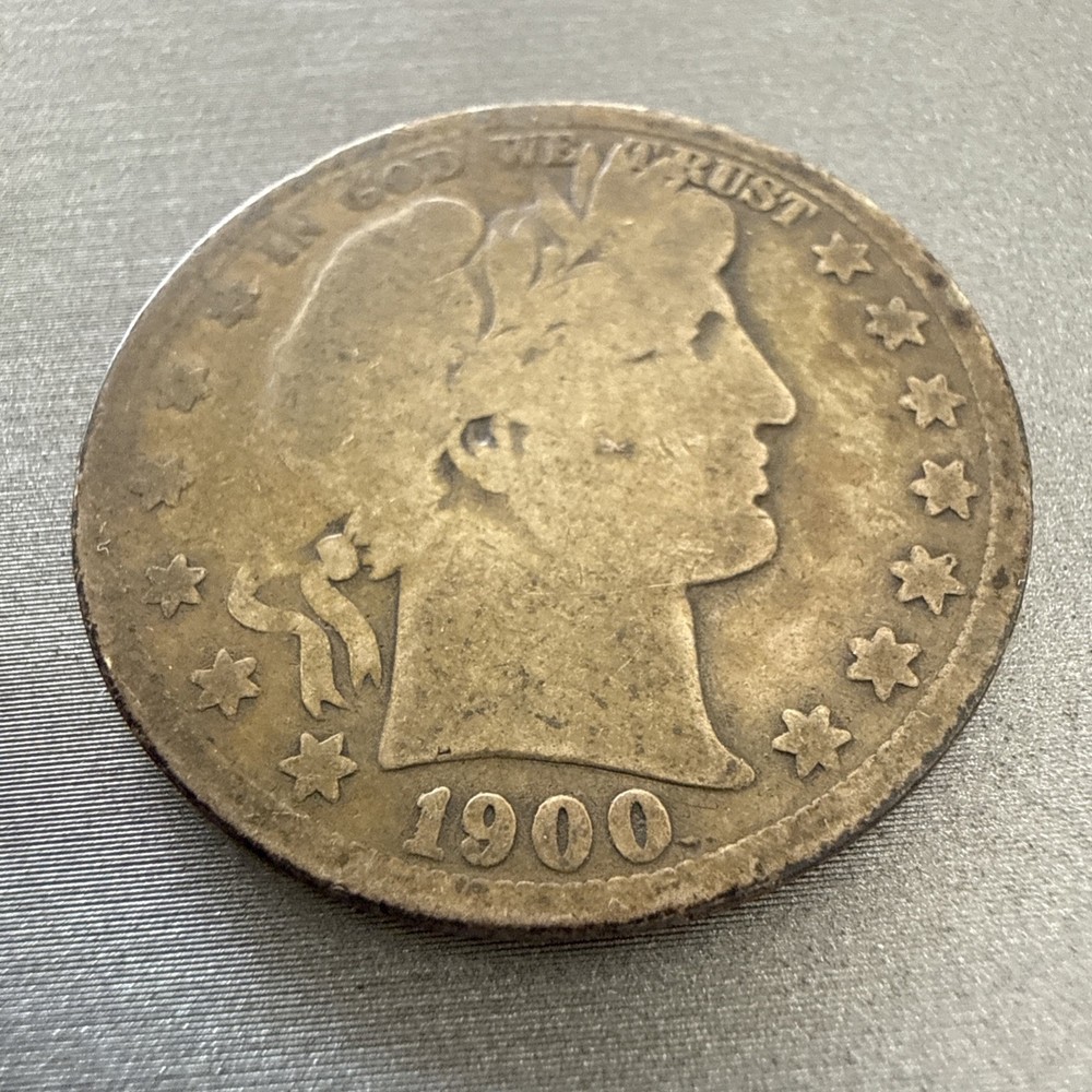 1900 S barber half dollar 50c