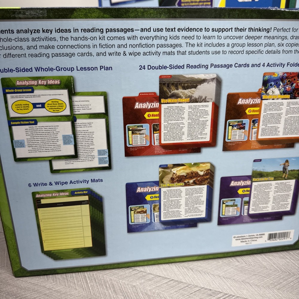 Lakeshore Finding Evidence Comprehension Kit Analyzing Key Ideas