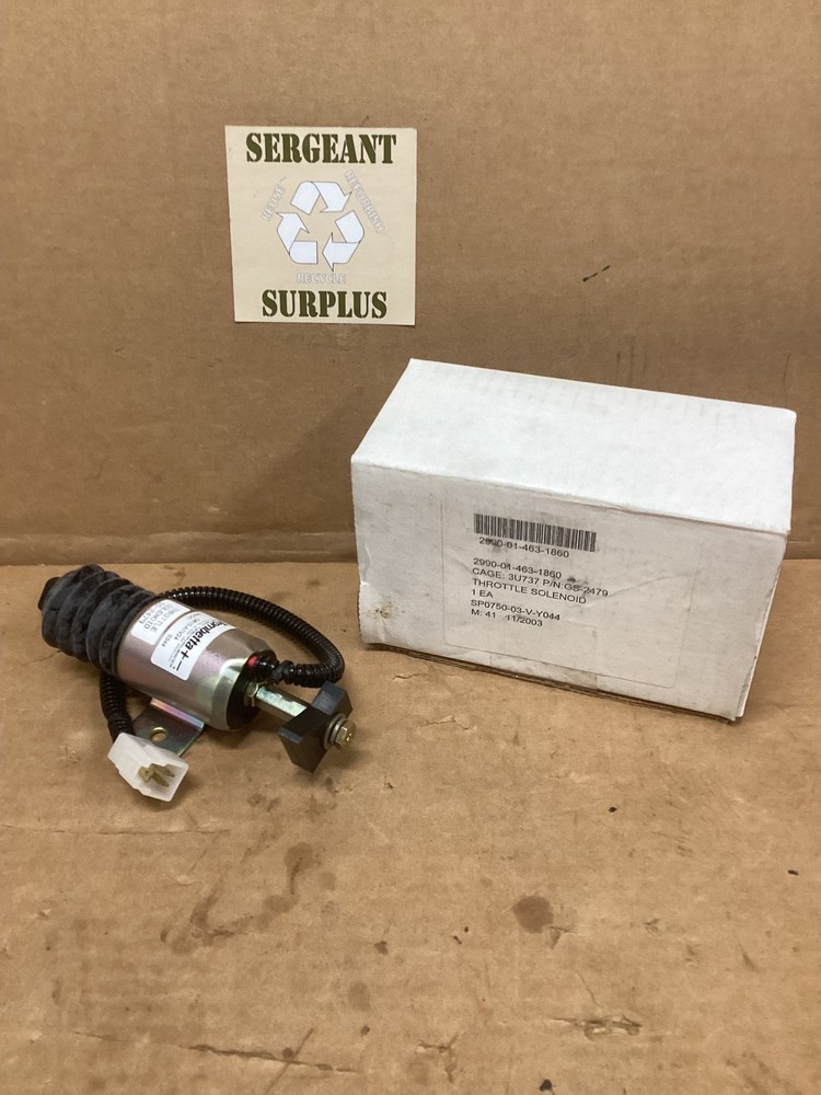 Throttle, solenoid/Mep-016C,2990-01-463-1860/Trombetta 24V