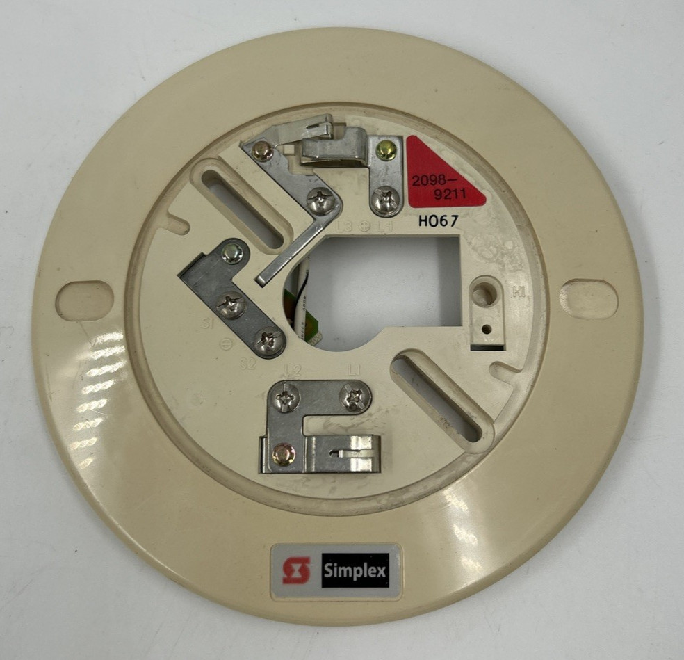 SIMPLEX HO27 2098-9211 Automatic Fire Detector Base OEM