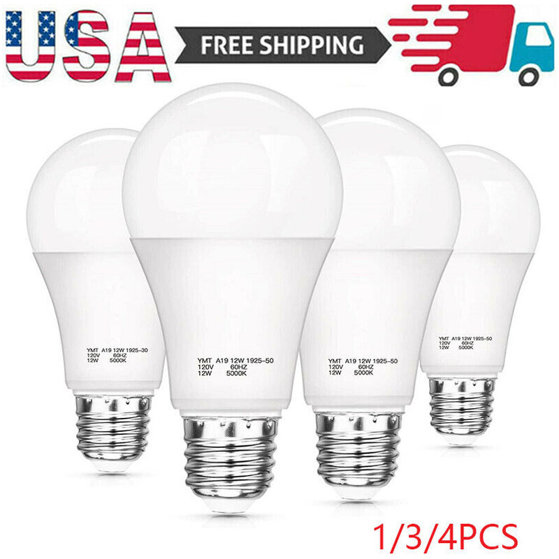 Dusk to Dawn Light Bulbs A19 LED Sensor Bulbs Automatic On/Off Daylight