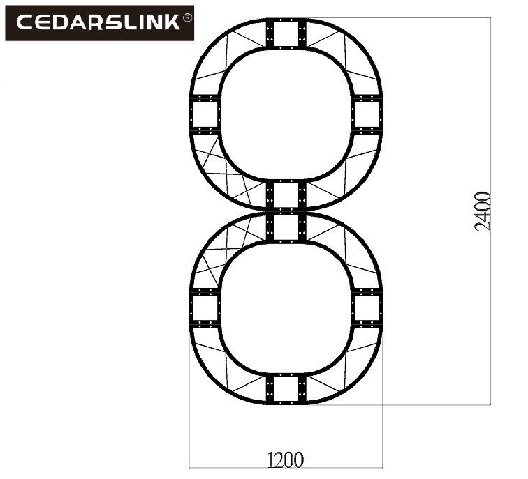 Cedarslink 8-Shaped Bolt Square Truss