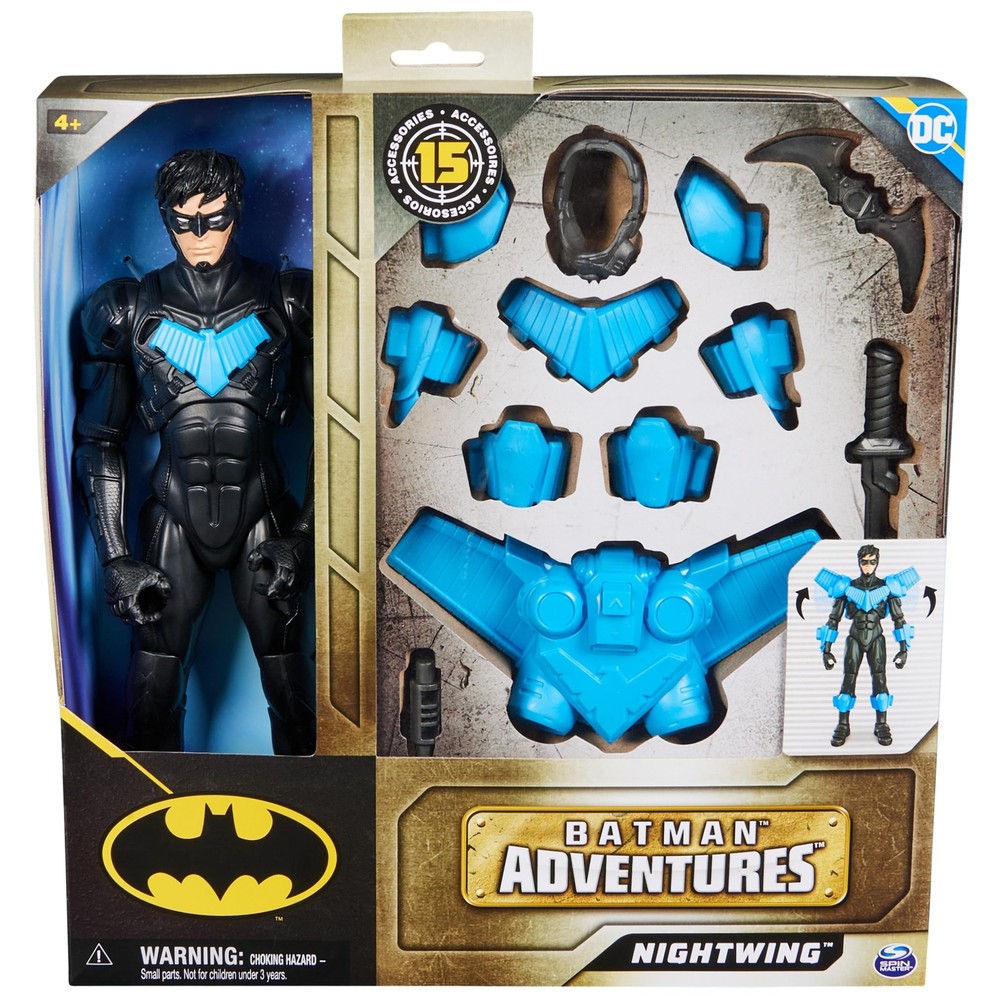 DC Comics, Batman Adventures, Nightwing Action Figure, One Size, Multicolor