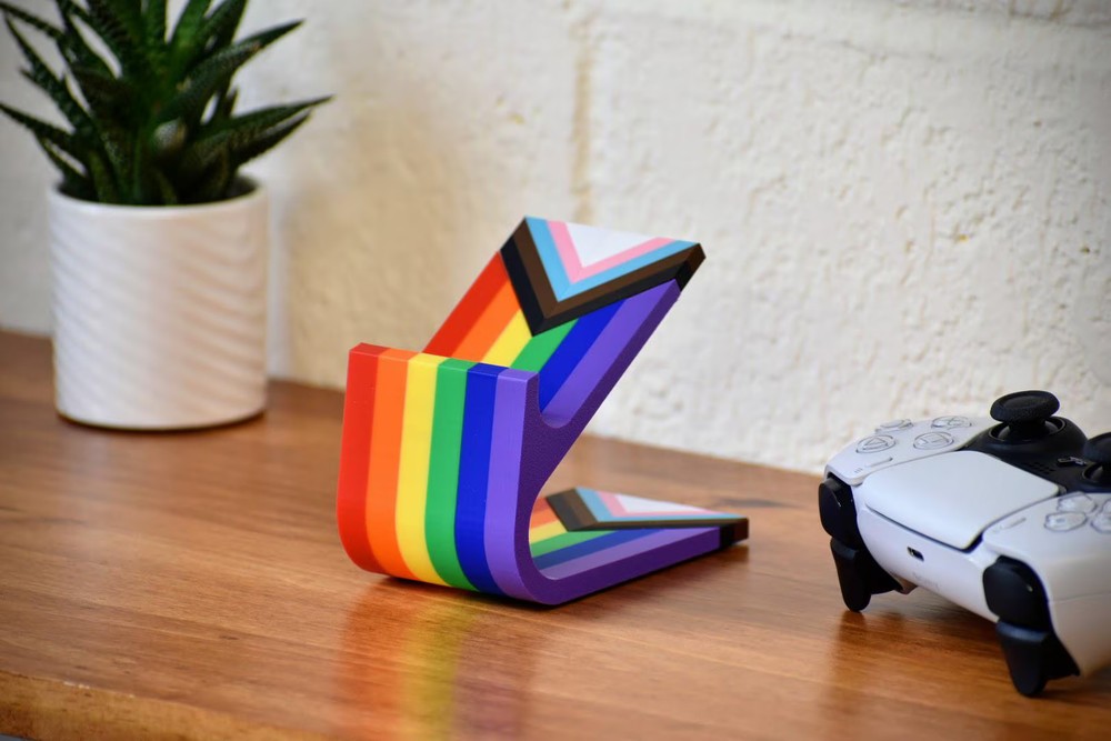 Pride Controller Stand - 3D Printed