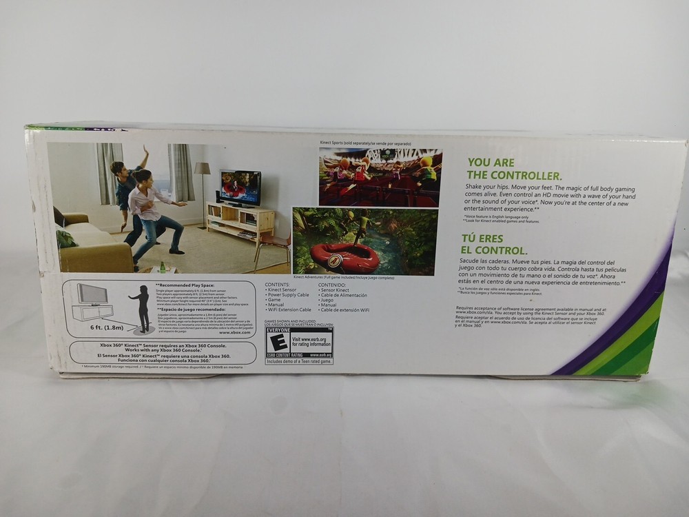 XBOX 360 KINECT Sensor Microsoft Open Box Game Not Included