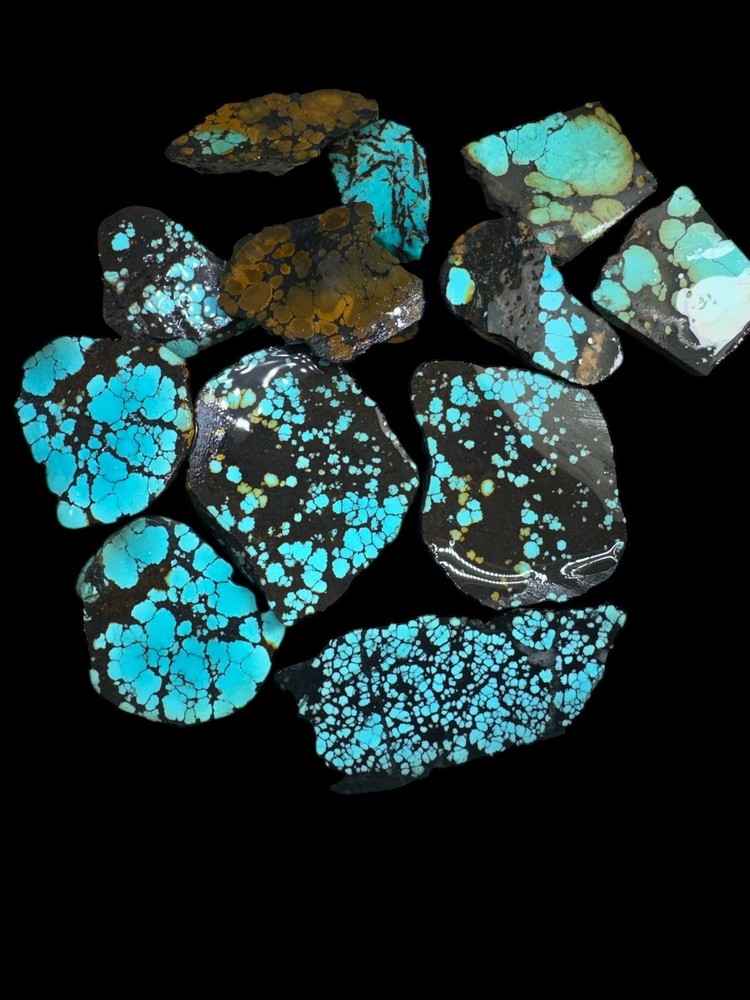 Hubei turquoise stabilized mixed slabs
