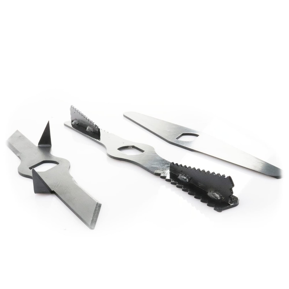Wood Chipper Mulcher Leaf Shredder Replacement Blade Set (3pcs) (Also Compati...
