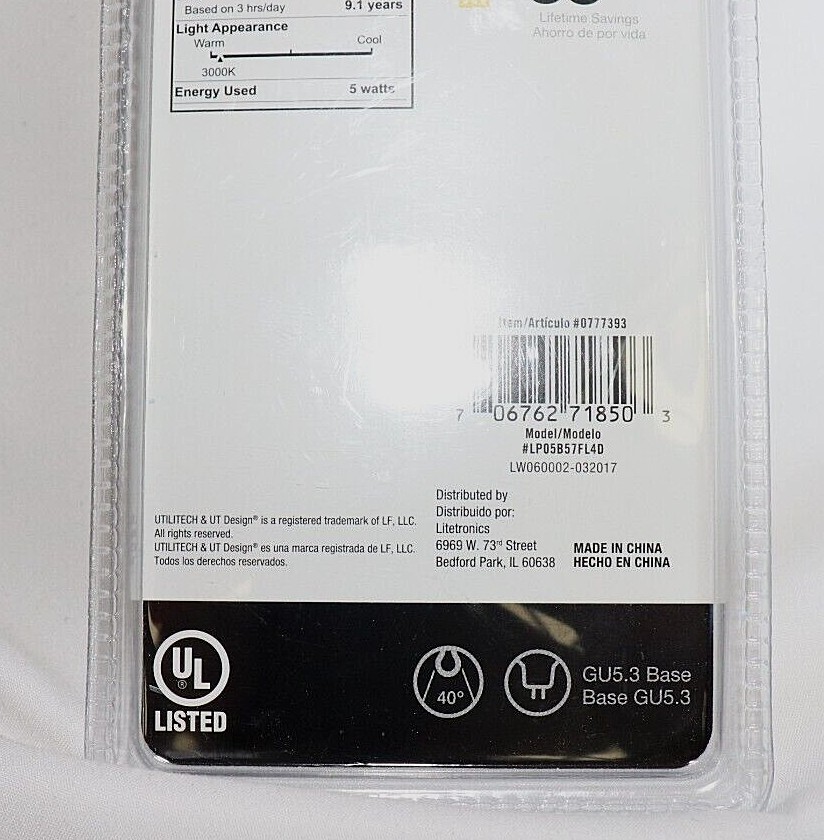 3 pack 35W Replacement LED bulbs, Warm White, MR16 Flood, *Choose Your Base*