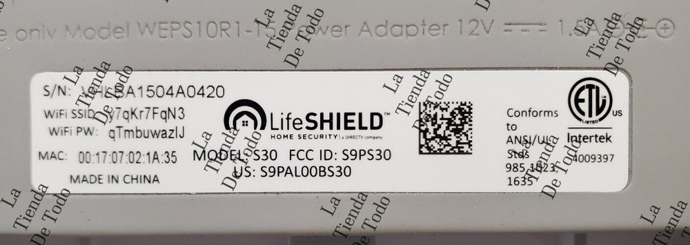 Control wifi Box base for Lifeshield S30 systems