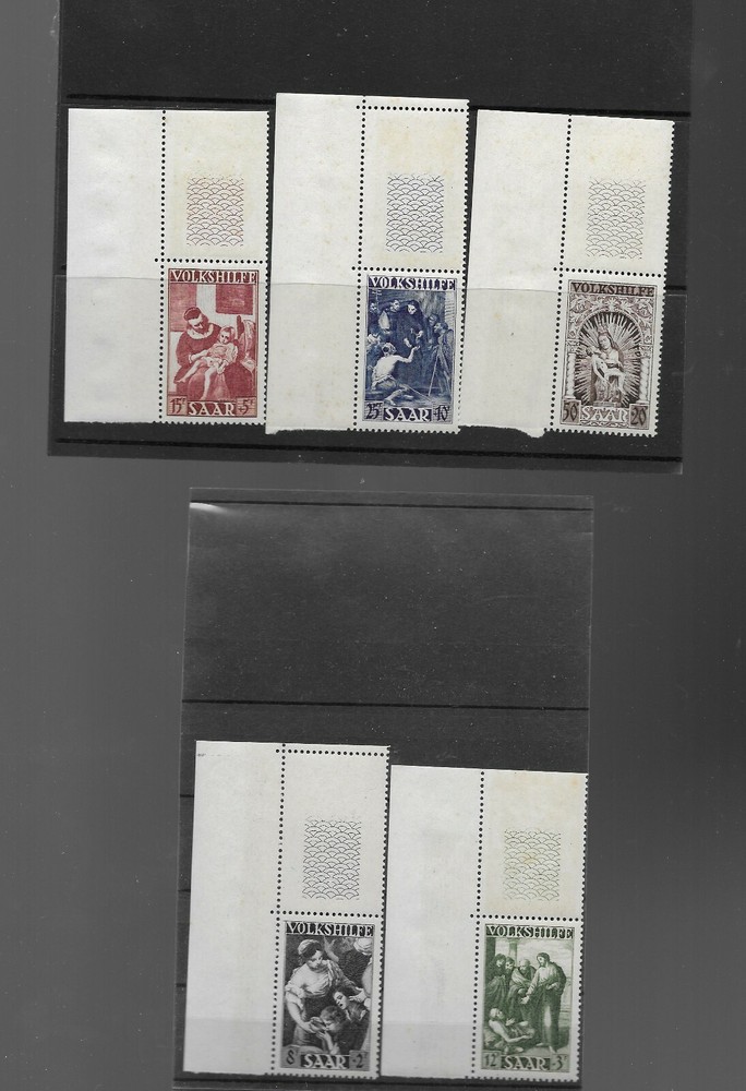 Saar 1949 Volkshilfe u/mint