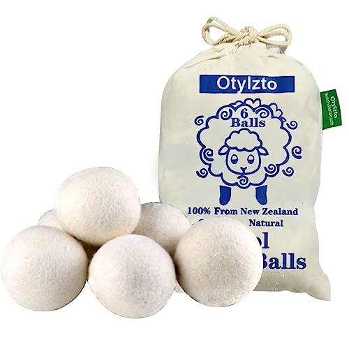 Natural Wool Dryer Balls 6 Pack Reusable