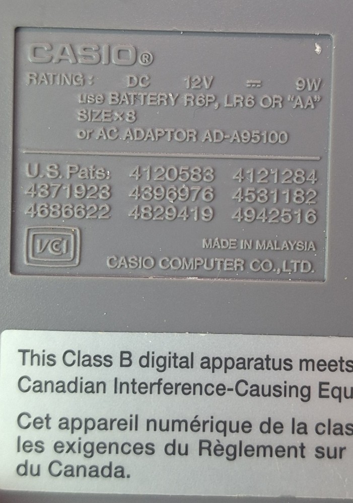 Casio KL-750 EZ-Label Printer Thermal Label Maker /w Manual Untested