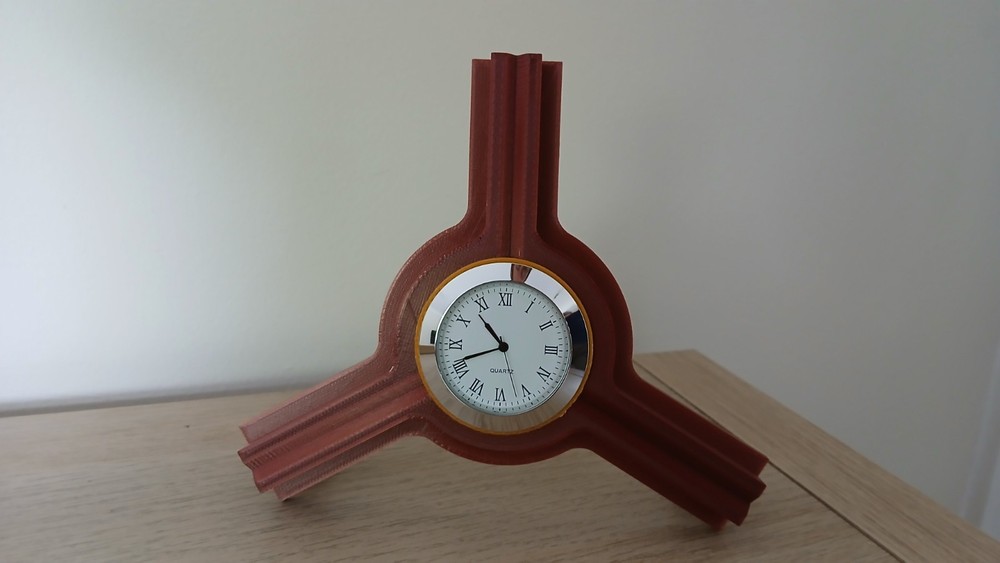 Triangulation Pillar Tribrach 1:2 Perfect Scale Clock.