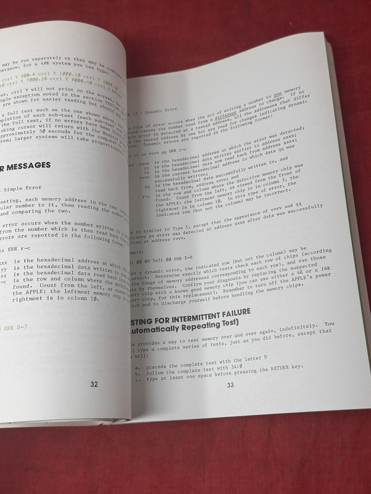 Apple II Programmer's Aid #1 Installation & Operating Manual 1978 VTG Manual